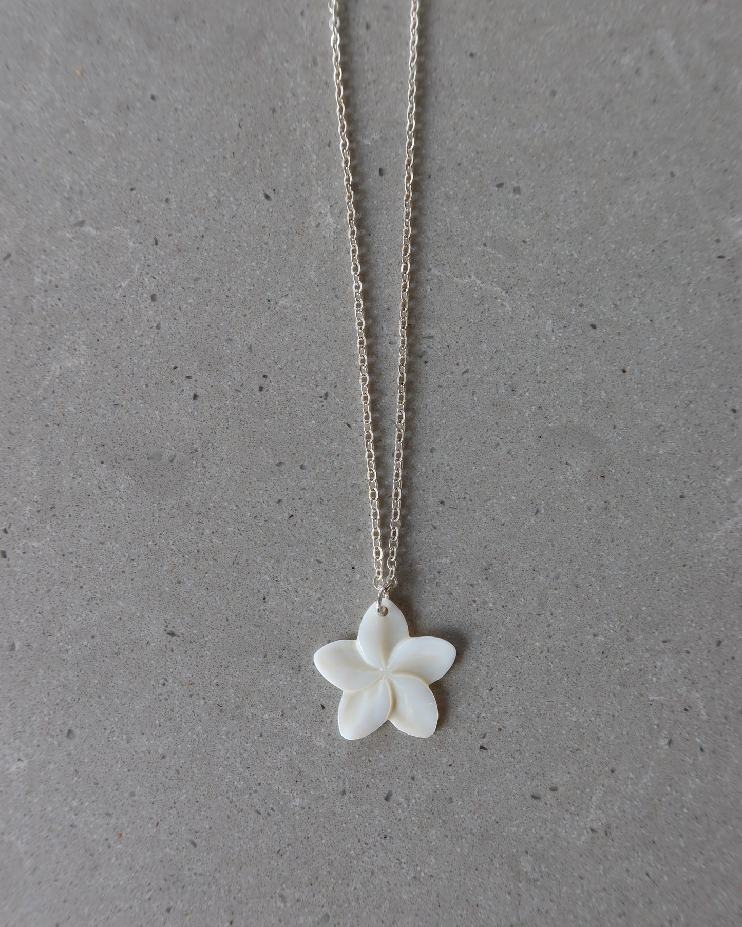 wildflower necklace silver