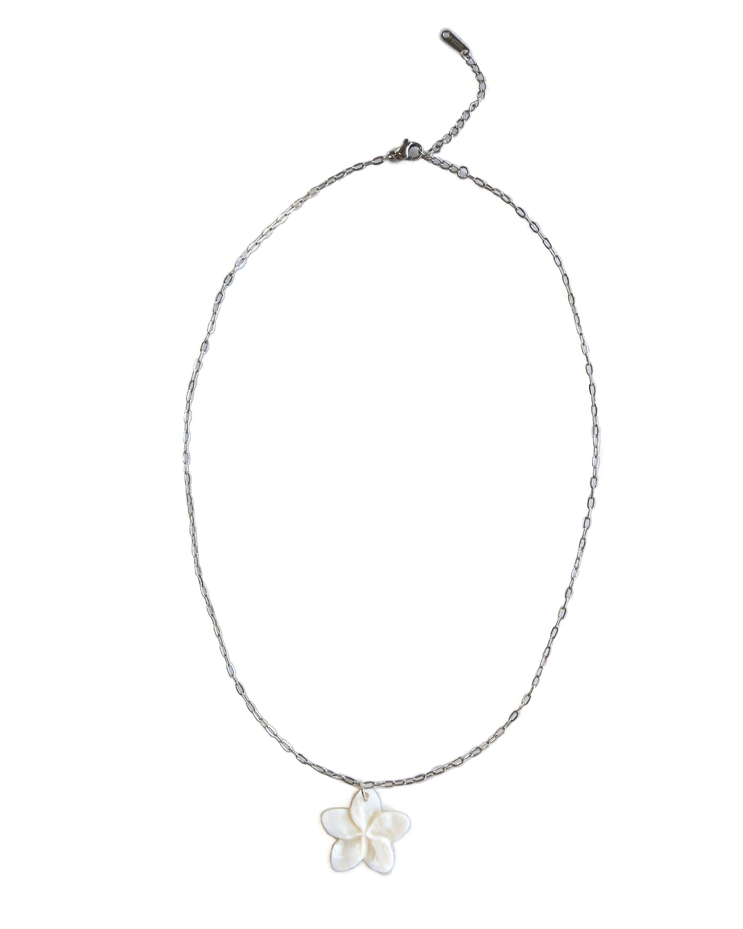 wildflower necklace silver