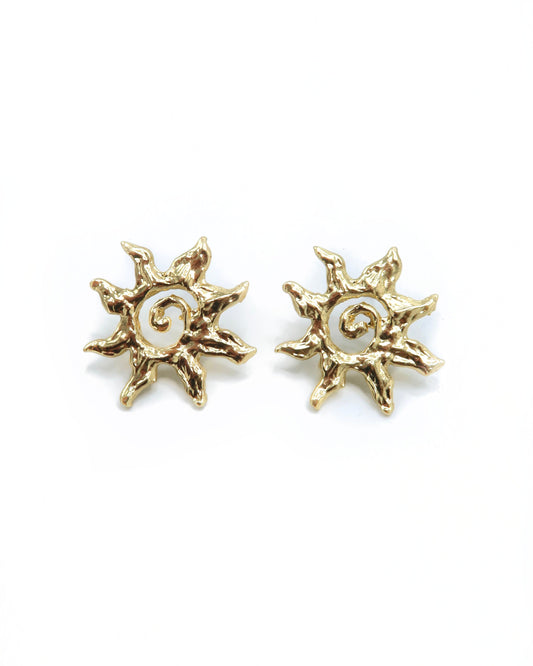 Golden Sun Earring