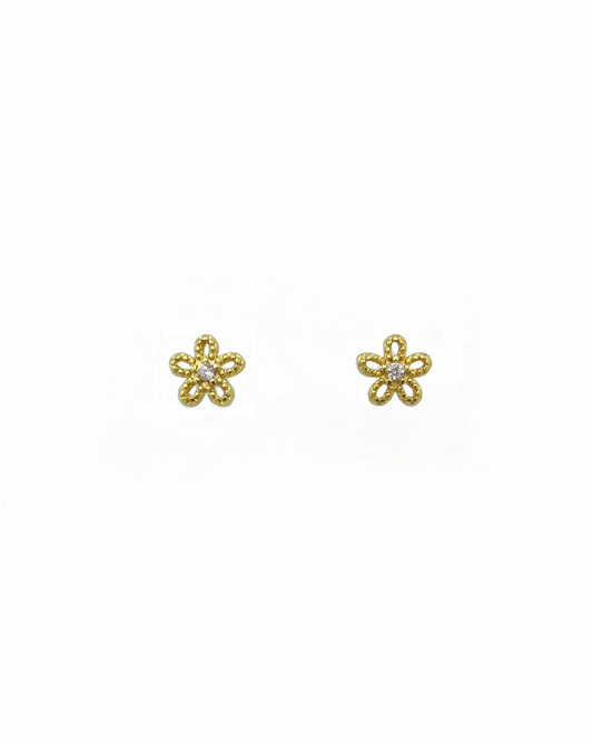 Flower Studs Gold